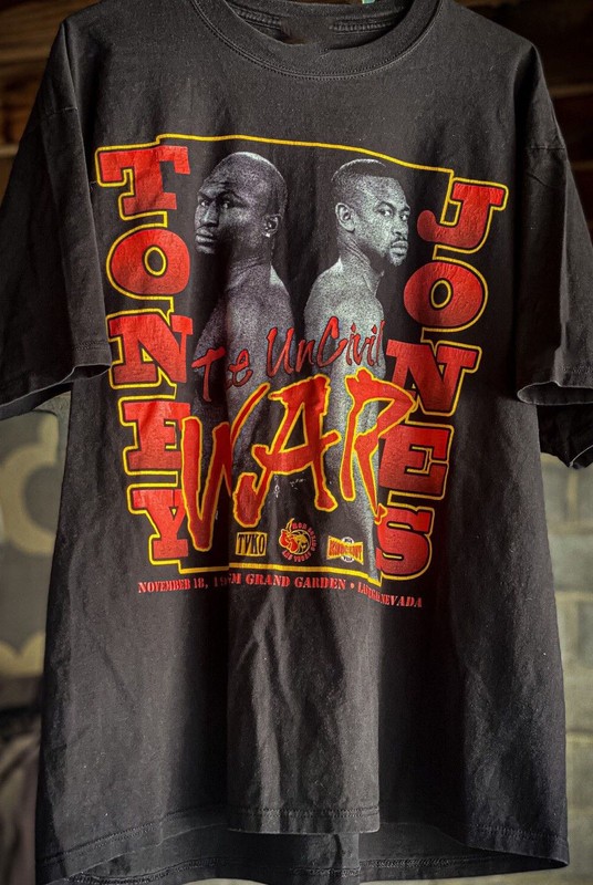 Roy Jones vs James Toney Boxing T-shirt Black Cotton Unisex All Sizes 1F161