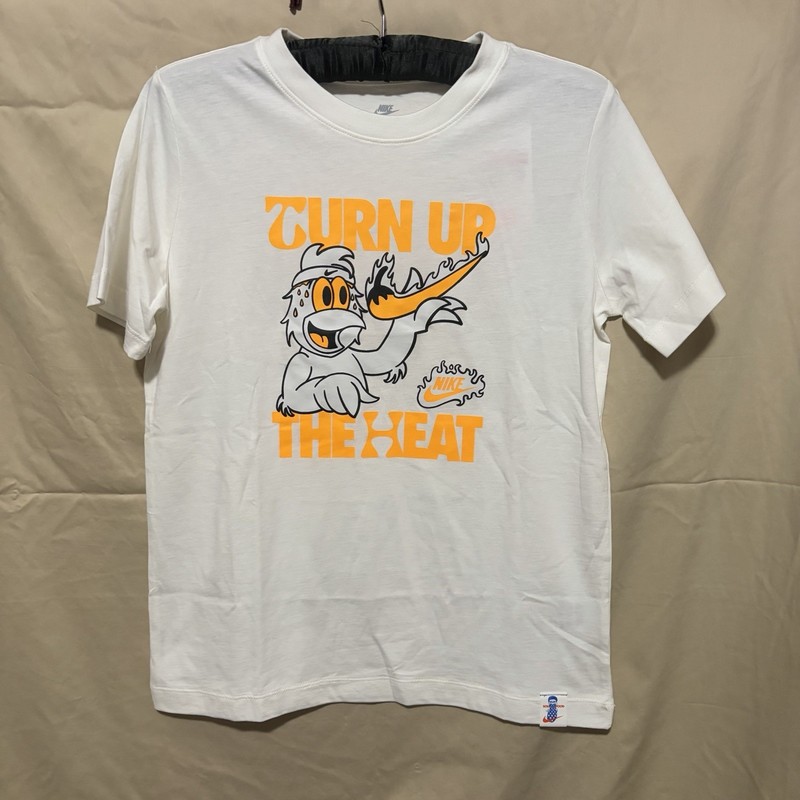 Nike The Nike Tee Boys L White Graphic Print Crewneck T-Shirt HV5202-133