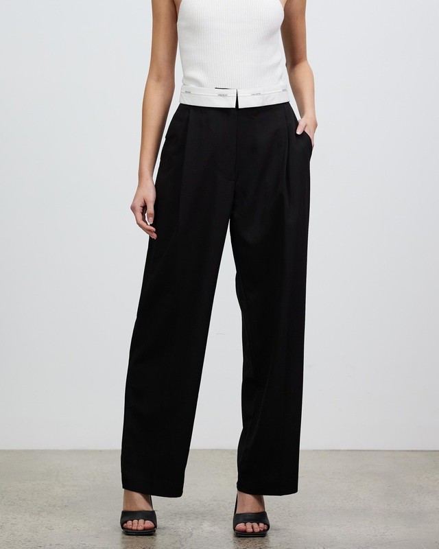 CAMILLA AND MARC Women Black Sebastian Pants sz6 RRP$380