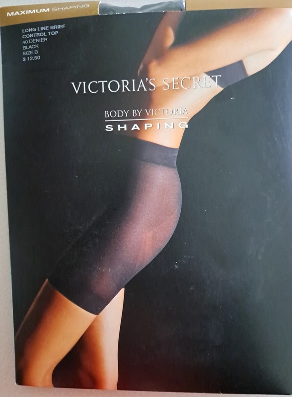 Victoria’s Secret Maximum Shaping Long Line Control Top Brief Size B Black
