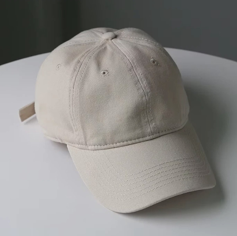 Plain Cotton Polo Style Blank Baseball Cap Solid Washed PC Adjustable Ball Hat