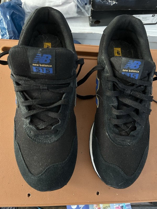 New Balance 515 Black Blue Yellow Low Top Lace Up Cushioned Rubber Sneaker