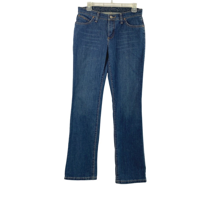 Wrangler Jeans Women 5/6 Q-Baby Ultimate Riding Boot Medium Wash Denim Western