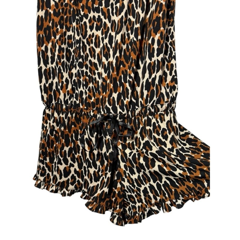 Betsey Johnson Intimates Luscious Lite Leopard Print Romper NWT Size Medium gallery