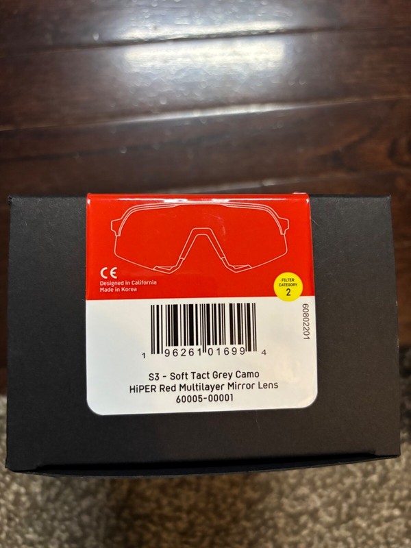 100% Speedcraft Soft Tact gray camo HiPER Red Lens Baseball Sunglasses gallery