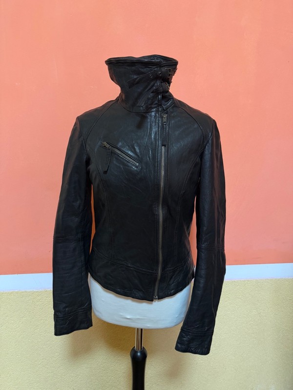 Womens GORGEOUS***ALL SAINTS BELVEDERE LEATHER JACKET UK14