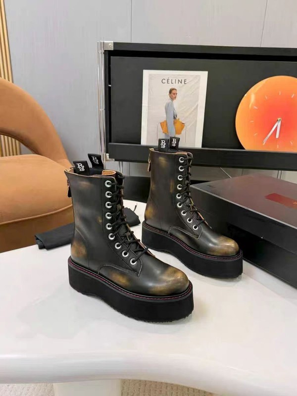 R13 Double Stack Platform Leather Punk Boots gallery