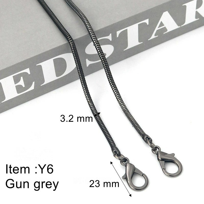 Metal Aluminum Bag Chain Replacement Accessory for Hand-Woven Shoulder Bags