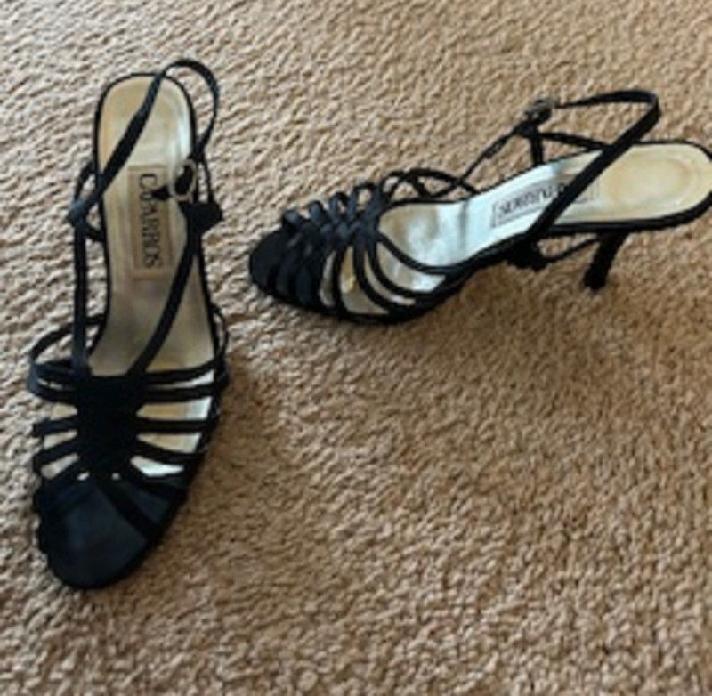 Women’s Heels Strappy Black Size 6M Heels 3 1/2 Inches Brand: Caparros