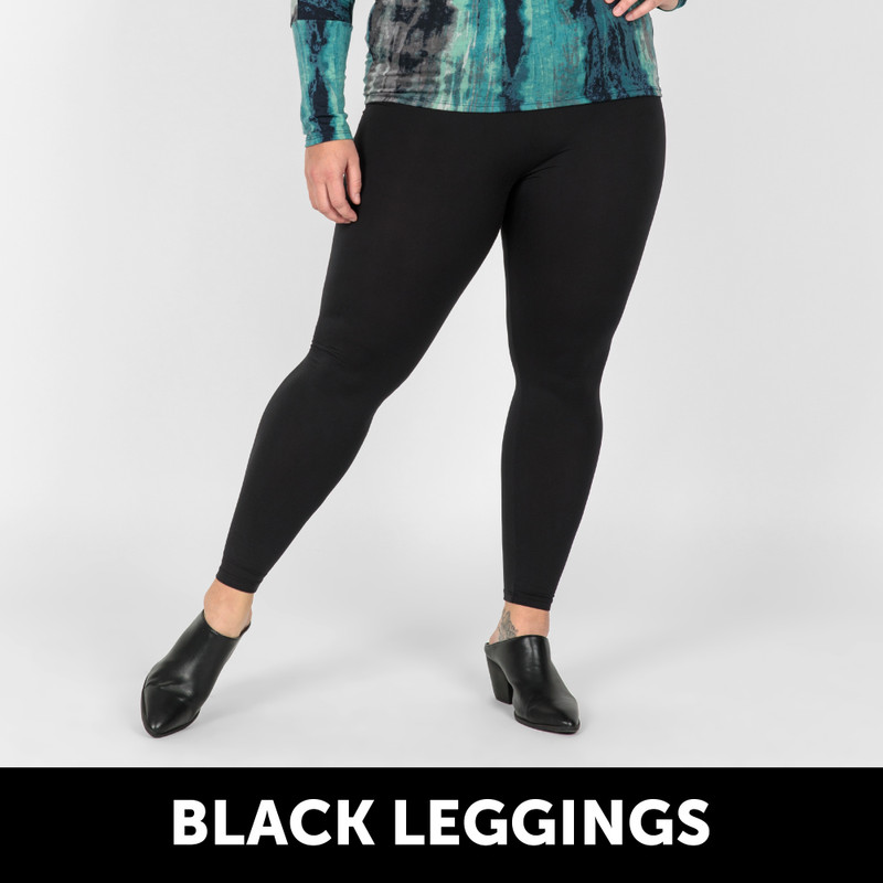 Tall & Curvy LuLaRoe TC leggings Solid Black New gallery