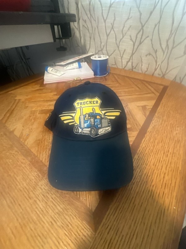 Coast Trucker Big Rig Embroidered Navy Blue Baseball Hat