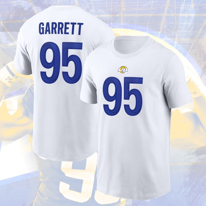 NEW HOT! Myles Garrett #95 L.A Rams 2026 Name & Number Gift For Fans