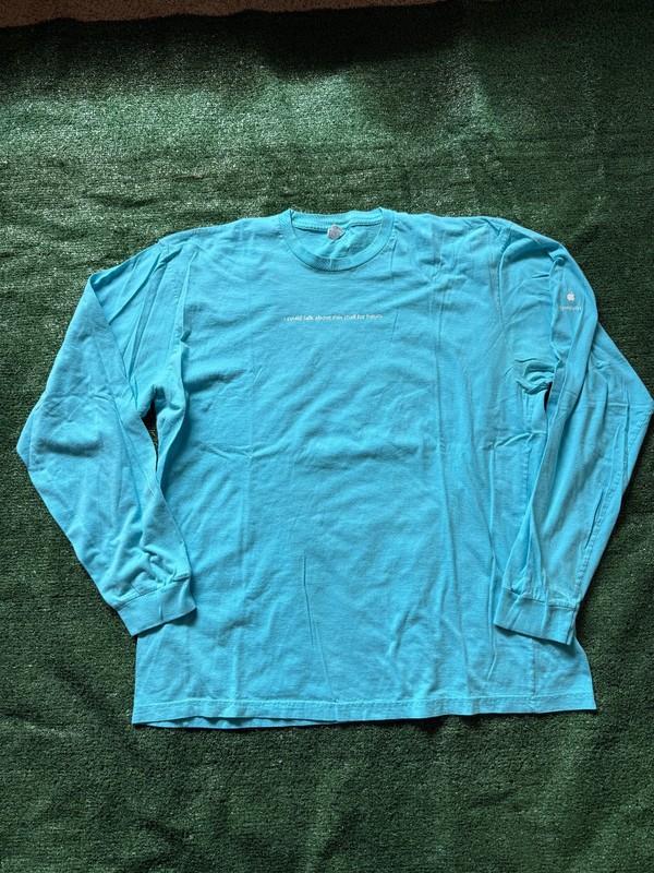 Apple Y2K Could Talk About This Stuff For Hours Employee Long Sleeve Tshirt XXL