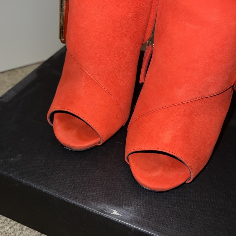 Giuseppe Zanotti Alien Shoes Ankle Boots Sandals Pumps Suede Buckle Red Gold gallery