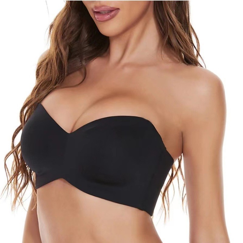 44 C D DD E F G Cup Womens Invisible Bra Plus Size Strapless Underwire Underwear gallery