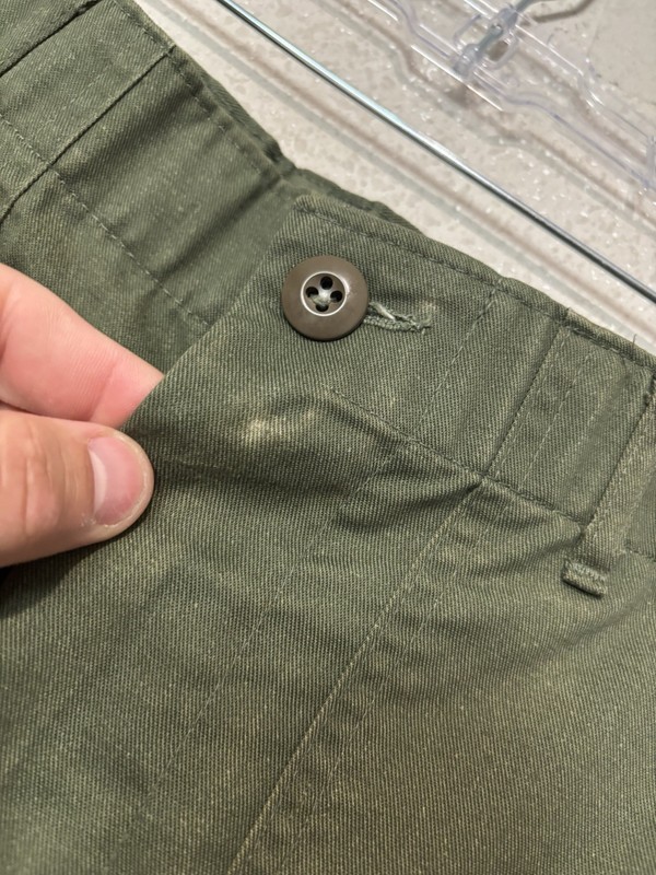 Vintage US Army OG-507 1985 Utility Fatigue Pants 30x31 Olive Green MM17 gallery