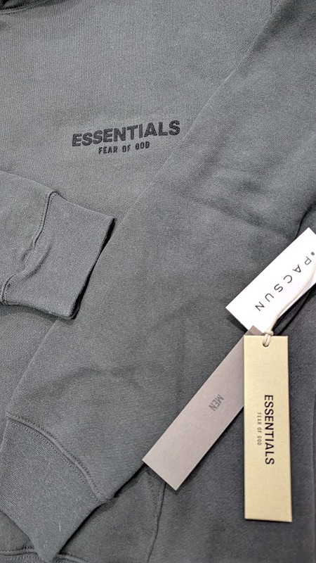 Fear of God Essentials Hoodie Stretch Limo Men's M Oversized Hoodie FOG SS22 NWT gallery