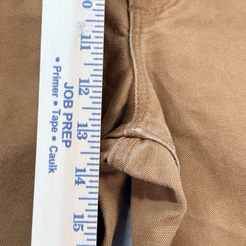 Carhartt B11 BRN Washed Duck Work Dungaree Pants Mens 38x32 Loose Original Fit gallery