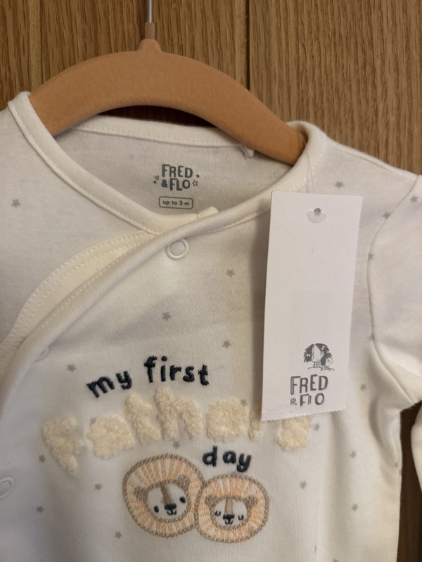 My First Father’s Day Sleepsuit 0-3 Months Brand New with Tags Unisex gallery