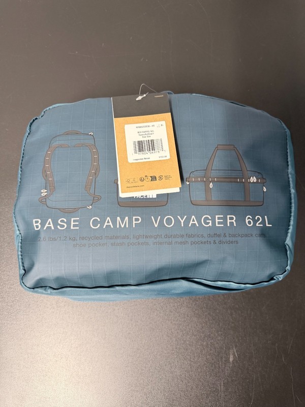 The North Face Mens Base Camp Voyager Duffel 62L backpack TNF Space/Anthracit