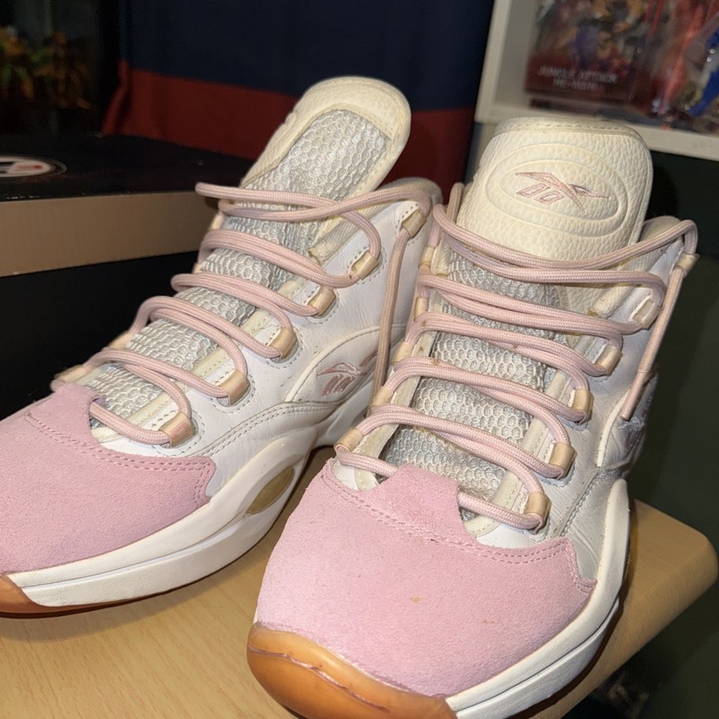 Reebok Question Mid White Pink Toe G55120 Allen Iverson gallery