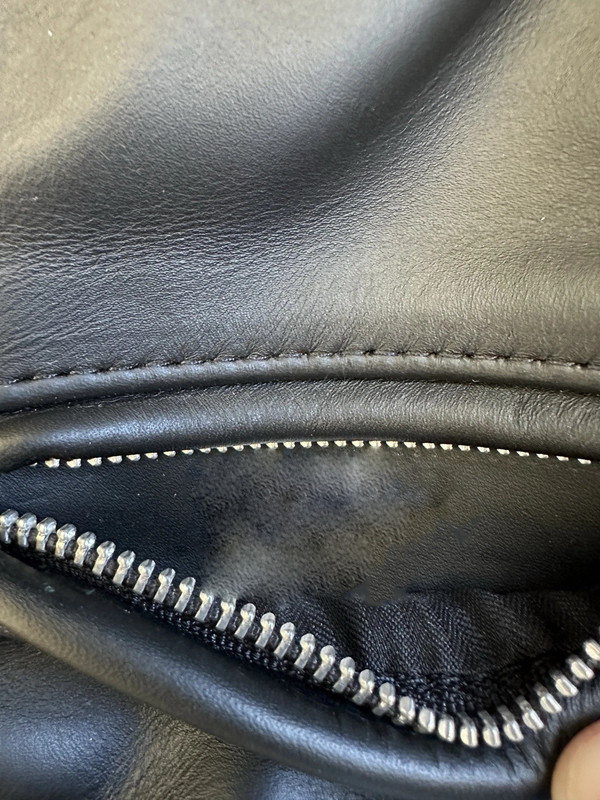 Schott NYC 641 Steerhide Leather Motorcycle Jacket Black Cafe Racer Mens gallery