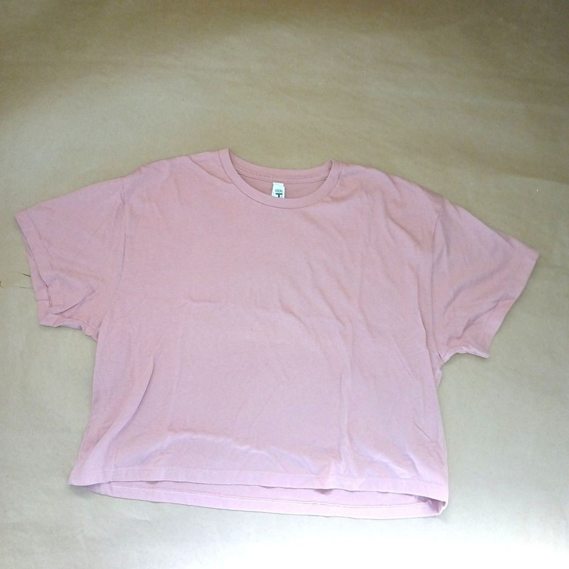 Next Level Apparel Ladies Short Sleeve Tee Ideal Crop T Shirt Size XL Pink Basic