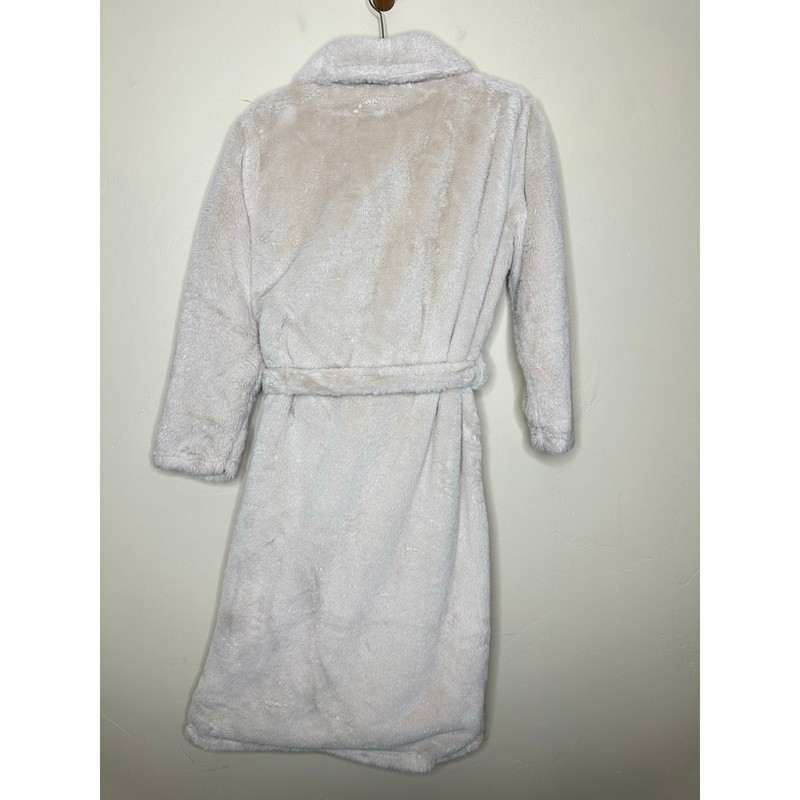 Minky Couture Cream Designer Robe Plush & Soft Faux Fur Heavy Size XS gallery