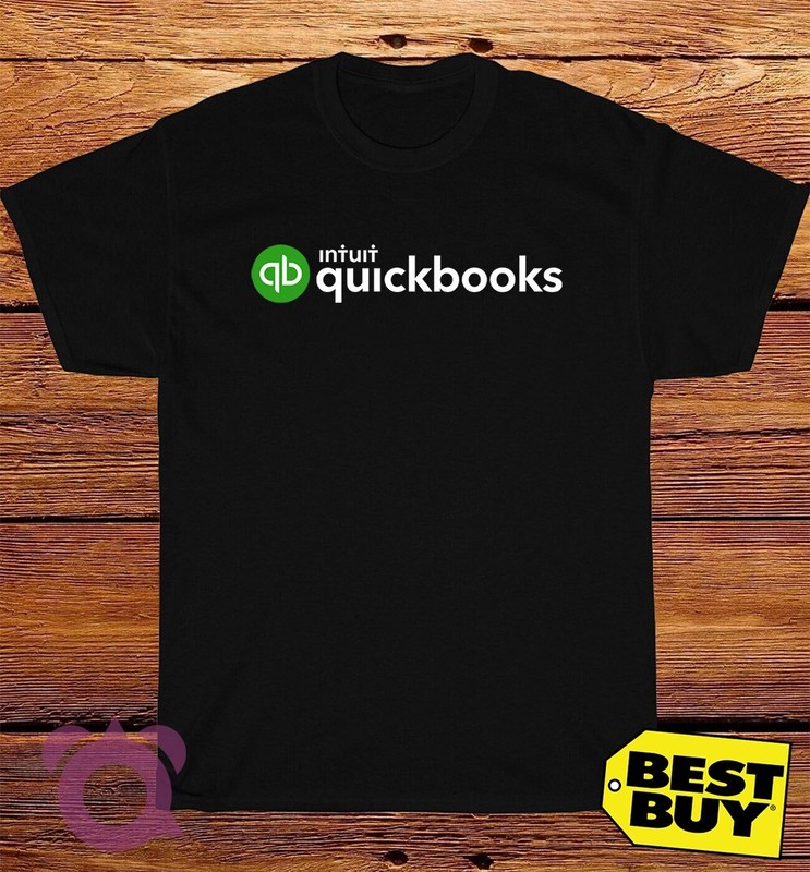 Black/Gray/Navy/White T-Shirt Quickbooks Made In USA Size S to 5XL