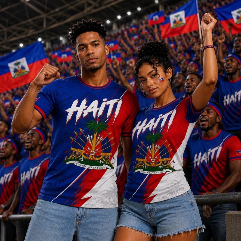 Personalized Haiti Soccer Jersey Custom Name Number, Haiti Football Jersey 2026 gallery
