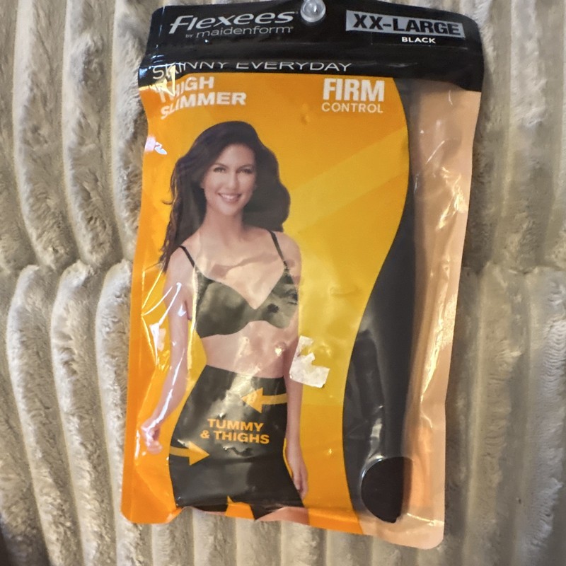 Flexees by Maidenform Shaping Bottom Shapewear Firm Abdomen Waist Leg Black XXL