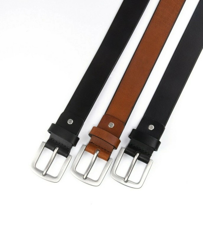 Men’s belts,Full Grain Genuine Leather Casual Dress Jeans Belts for Men gallery