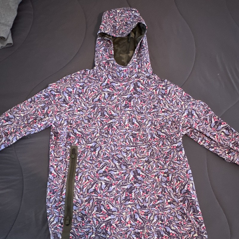 Greyson Men’s Multicolor Butterfly Pullover Hoodie Size S Long Sleeve Zipper