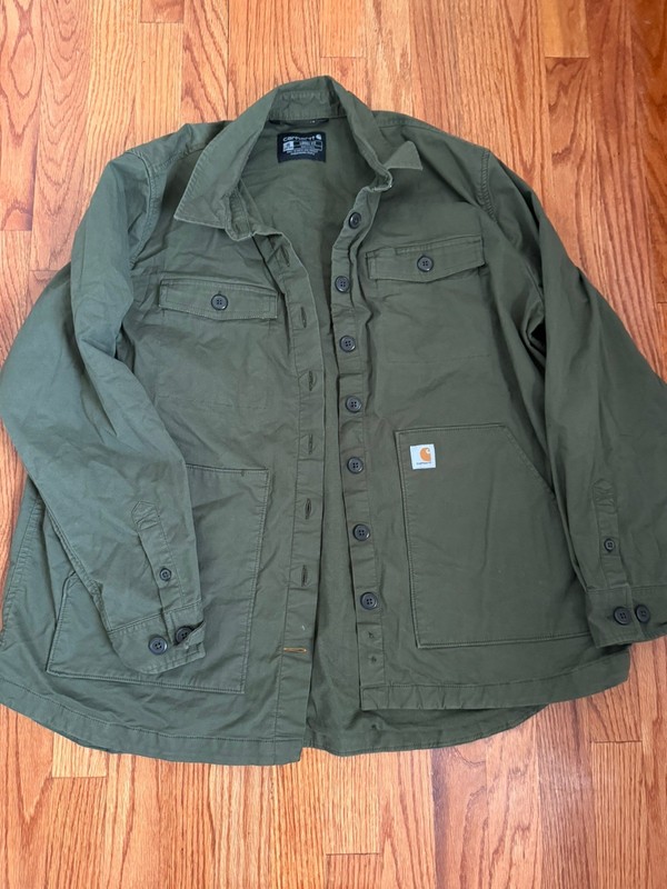 Carhartt Women’s Rugged Flex Twill Long Sleeve Loose Fit Shirt Jacket 1X