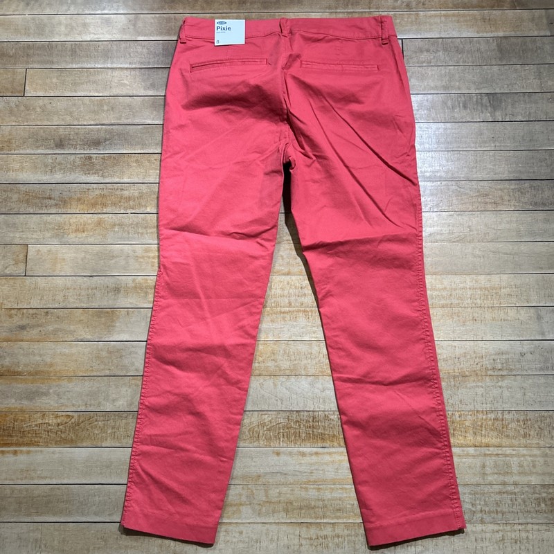 NWT Old Navy Pants Women’s 8 Pixie Mid Rise Ankle Chinos Pepper Rally Stretch gallery