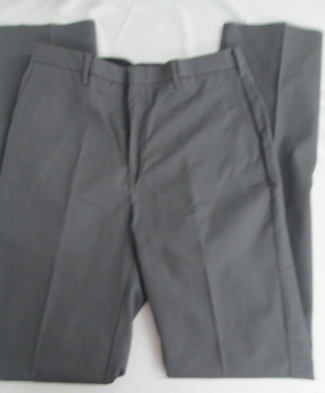 Men Pants Gray Chino 30 32 34 36 38 40 44 46 unhemmed NEW Edwards style 2510