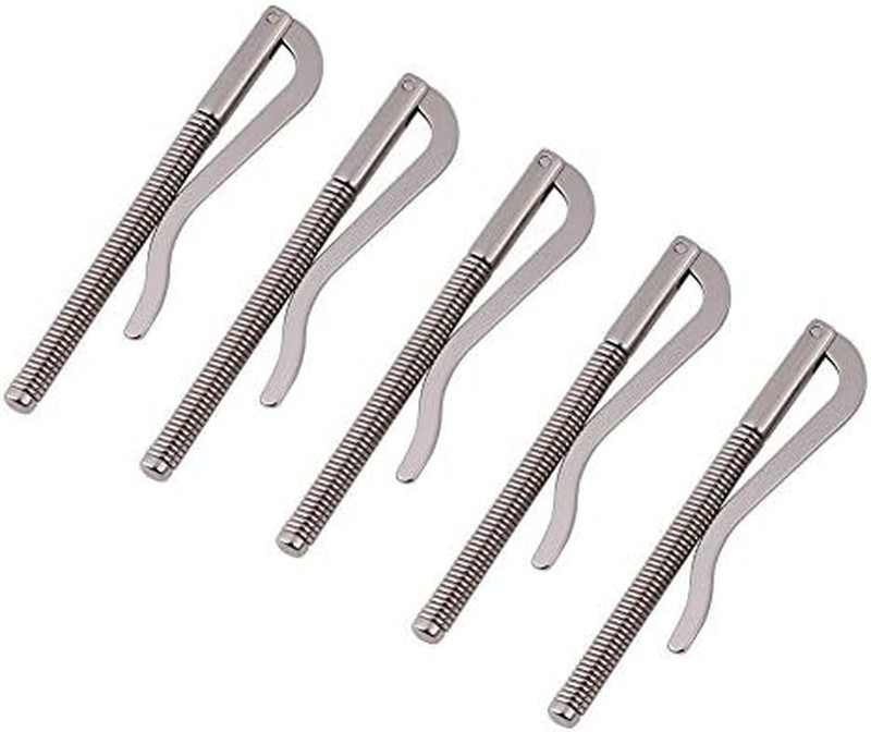 5Pcs 80Mm Spring Metal Money Clip Insert Bar Replacement for Bifold Wallet
