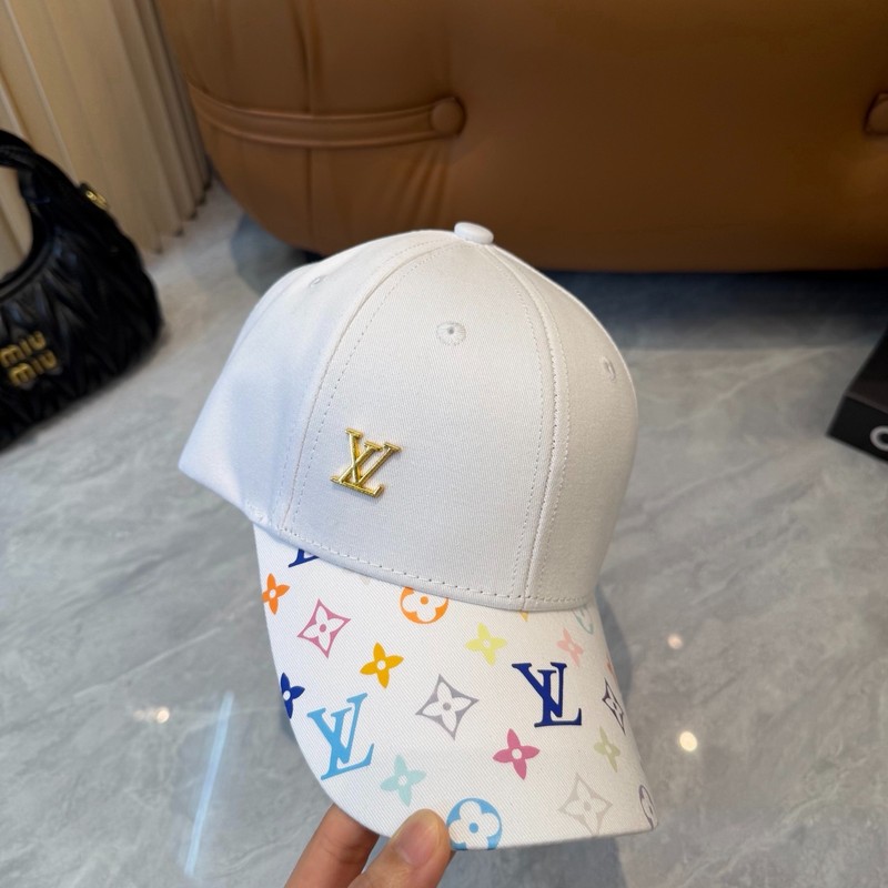 New Fashion Logo & Flower Print Baseball Cap Unisex Adjustable