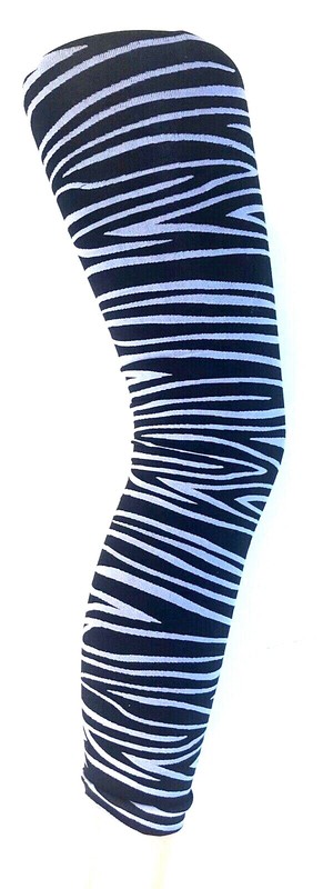 Ladies Footless Tights- Zebra Stripe 3 Colours- Pattern -Women’s