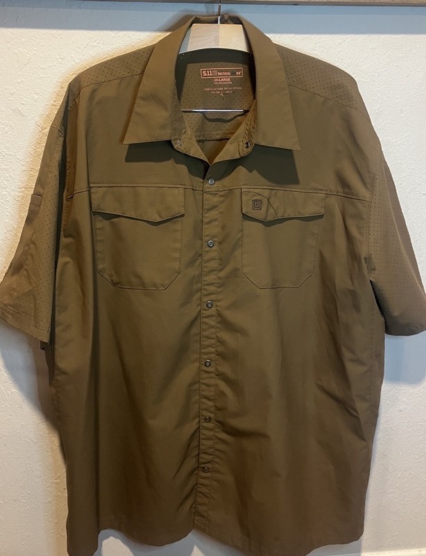 5.11 Tactical Freedom Flex Modern Slim Fit Short Sleeve Button-Down size 2XL gallery