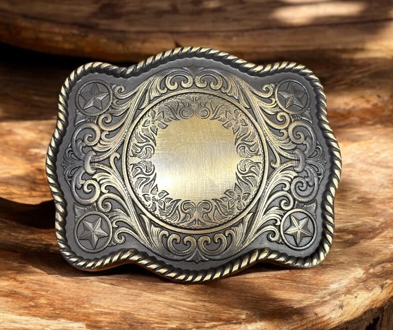 Western Buckle Engraved Belt Buckle Custom Personalized Monogrammed gallery