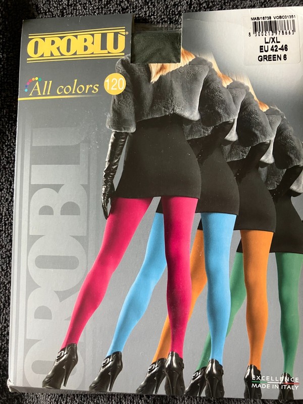 Oroblu All Colors 120 denier Opaque tights L / XL Green Italy