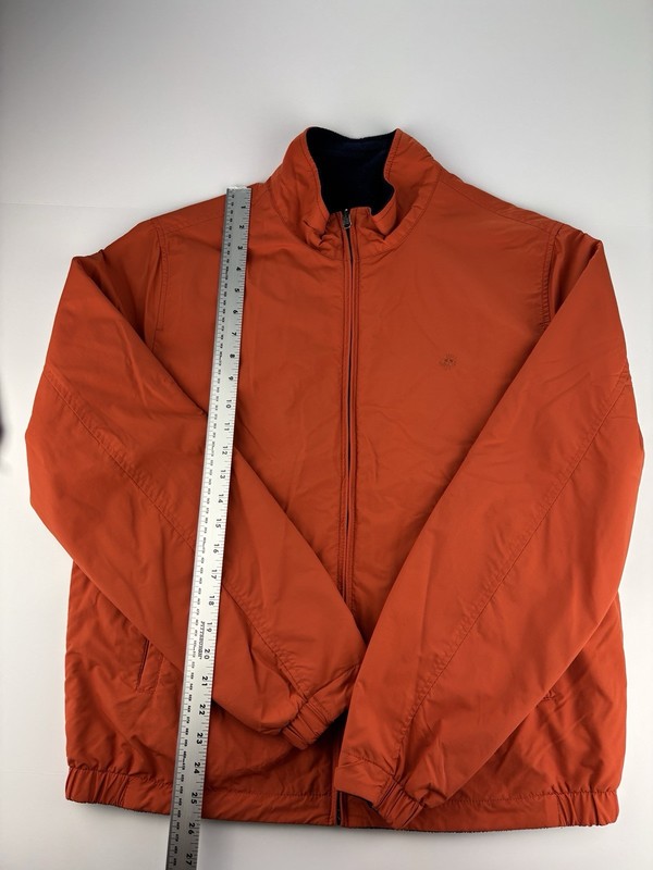 Brooks Brother Jacket Reversible Orange Navy Medium gallery