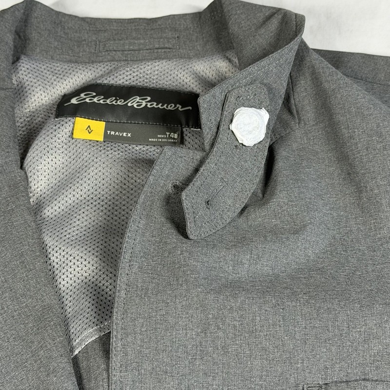 New With Tags Eddie Bauer Men's 48T Gray Travex Tech Pocket Sport Coat Blazer gallery