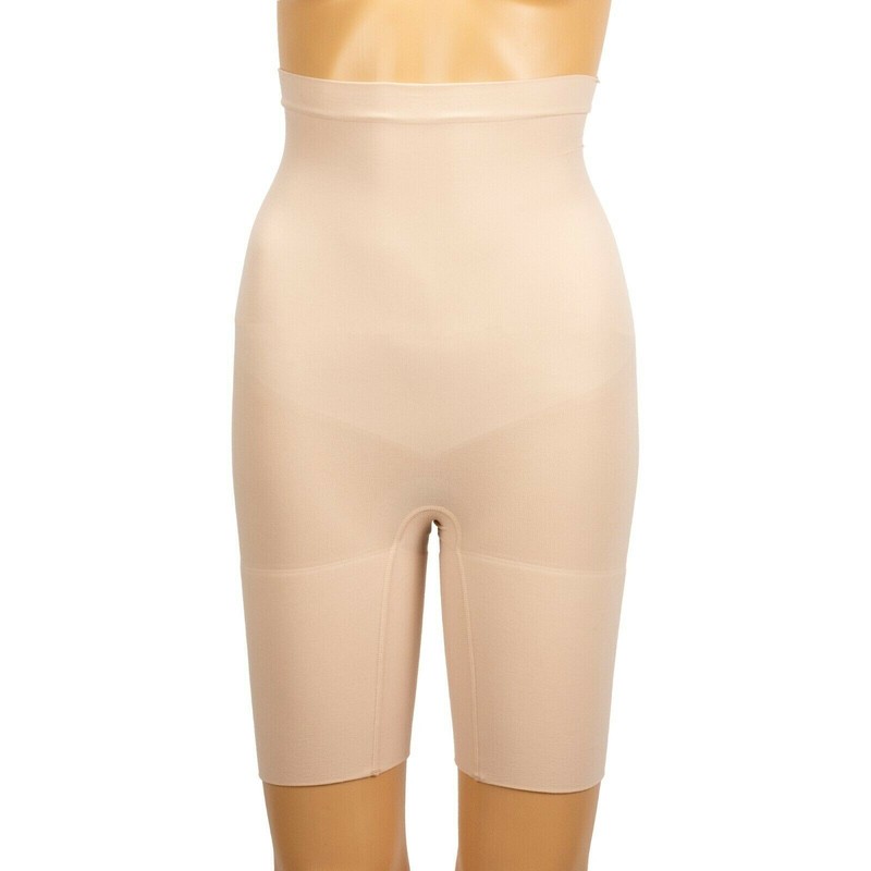 Spanx 241591 Womens High-Waisted Shaper Shorts Tummy Control Soft Nude Size S