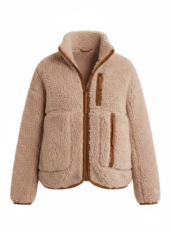 NWT UGG Marlene Confetti Jacket Size XS $198 Sherpa Plush Teddy Oversized Coat