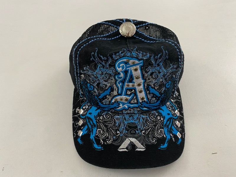 Abstrakt Snapback Hat One Size Black