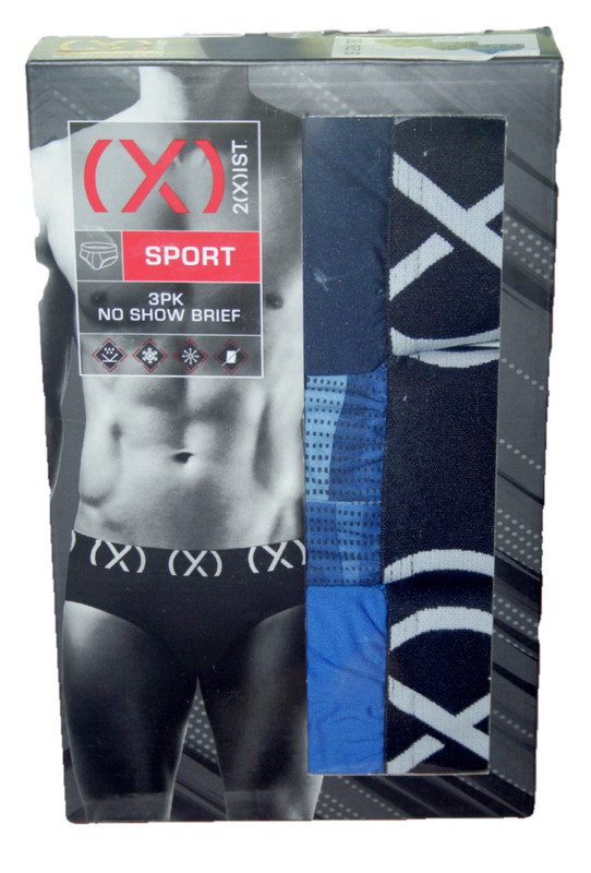 Men’s 2xist Briefs Underwear Sport No Show 3 Pack M (32-34)