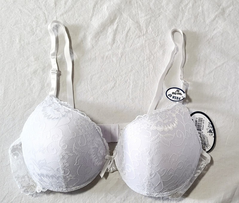 Inteco Intimates Lace Push-up Bra White Size 34C T48-1259