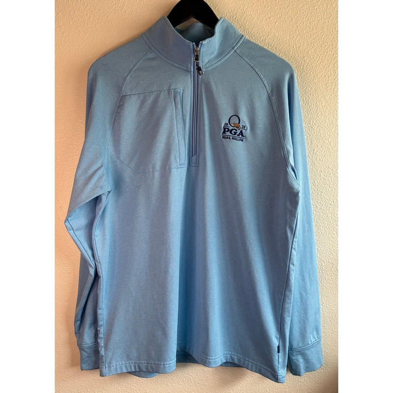 CUTTER & BUCK | Adapt Soft Knit Stretch Heathered Quarter Zip PGA 2025 | Medium